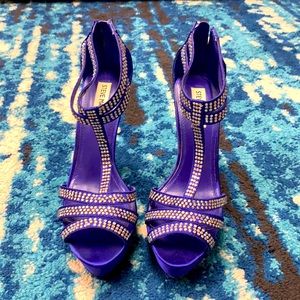 Studded high heeled sandals